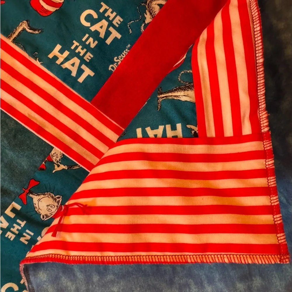 Handmade Dr Seuss Cat in the Hat quilt! One of a kind!